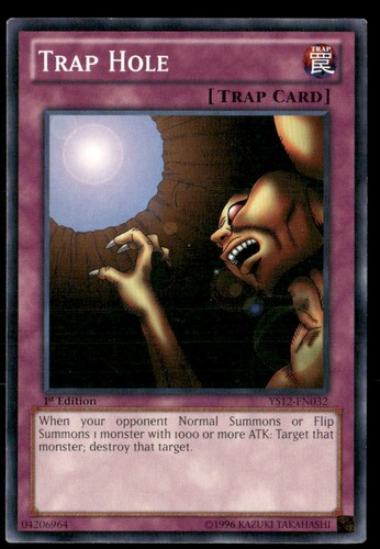Starter deck trap hole - trap, hole: